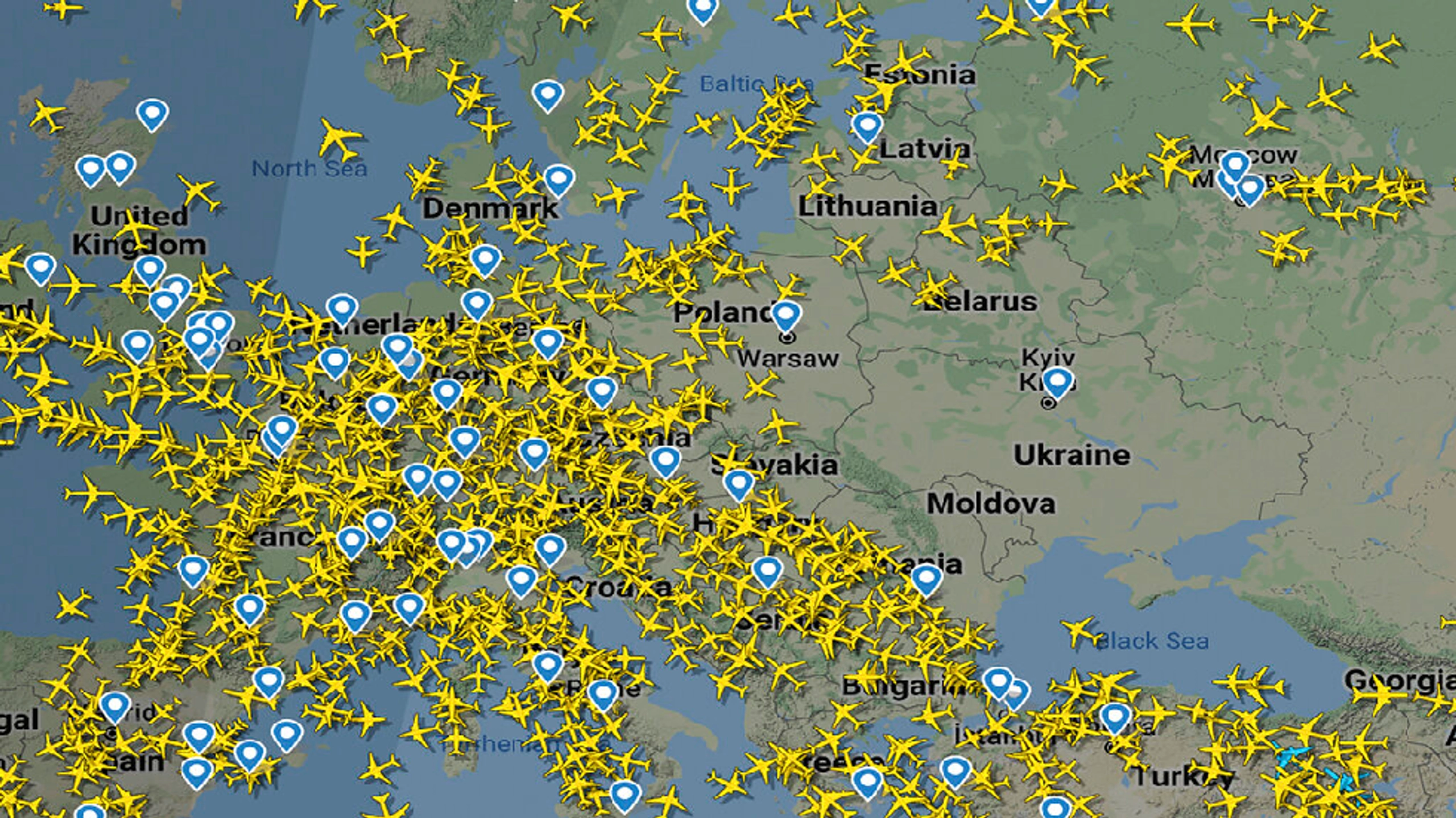 Limited Air Traffic to Ukraine Until 2029, Eurocontrol Predicts in Forecast