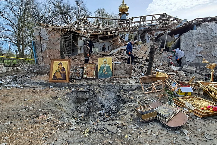 На Запоріжжі росіяни зруйнували церкву, де мала відбутися служба