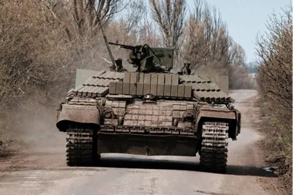 New Ukrainian ‘Frankenstein Tank’ Spotted Near Bakhmut