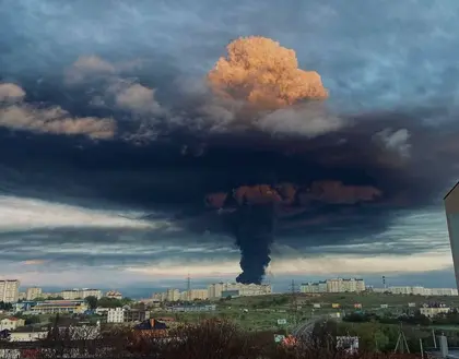 Massive Blaze at Fuel Depot in Crimea After ‘Drone Strike’