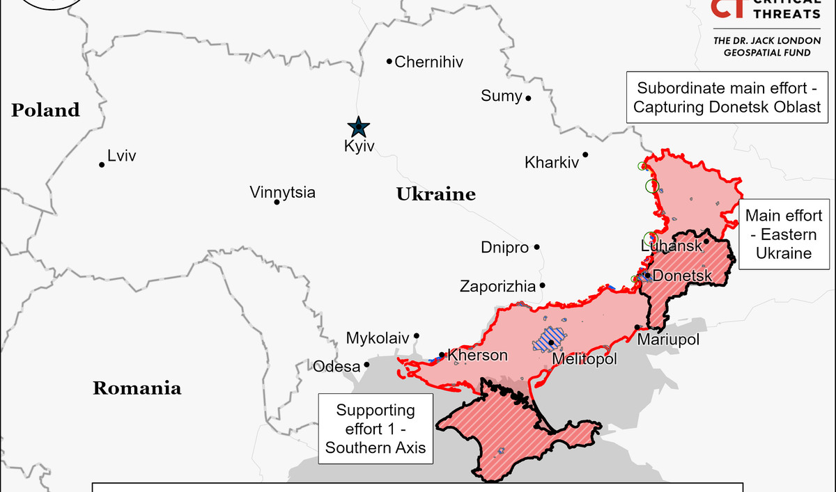 Карта isw боевых действий украина