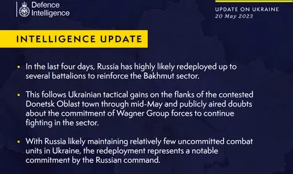 UK Defense Intelligence Update on the Situation in Ukraine - 20 May