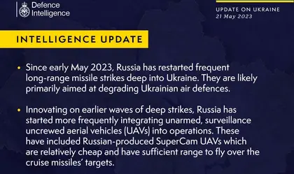 British Defence Intelligence Update Ukraine 21 May 2023