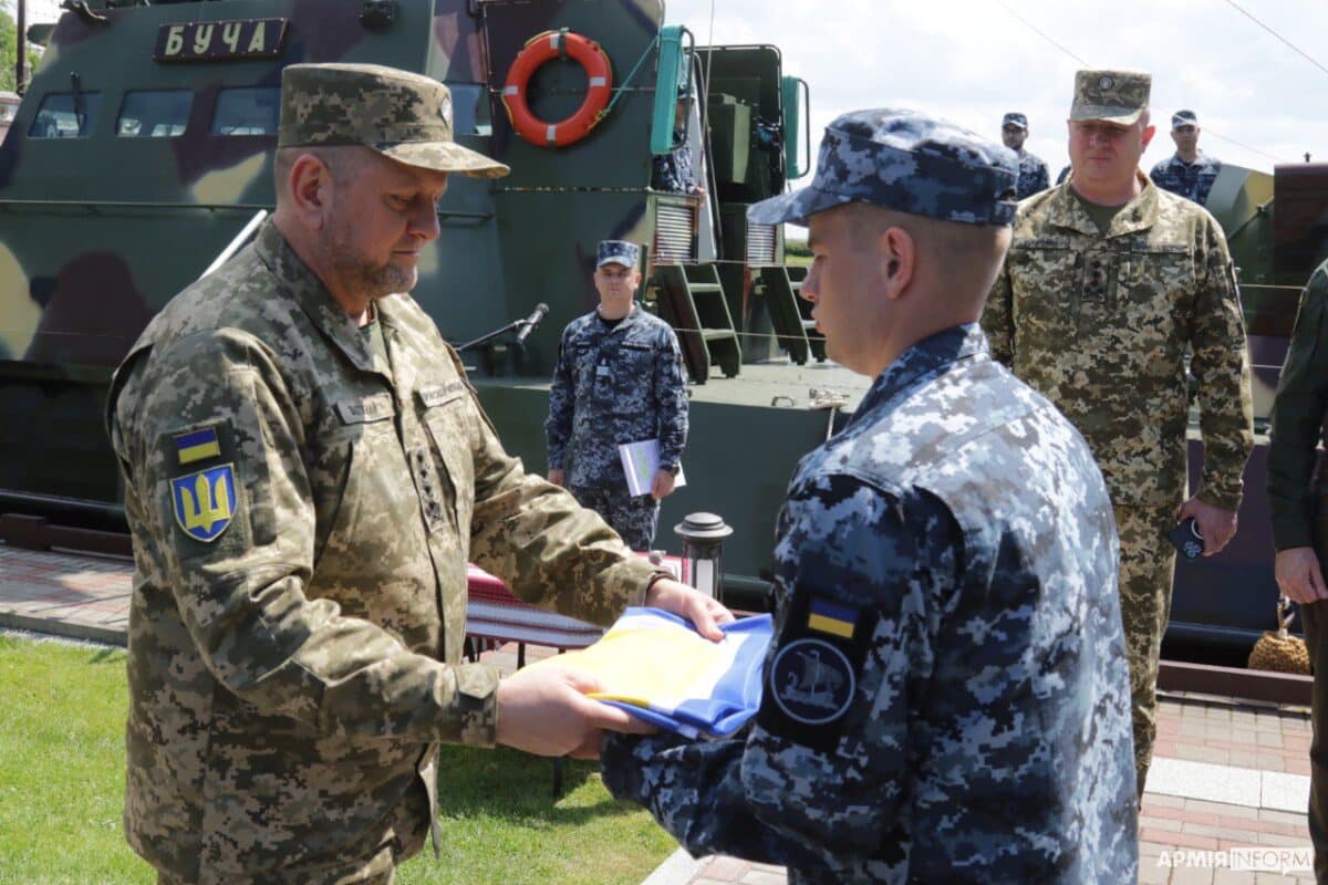 На заході був присутній головнокомандувач ЗСУ Валерій Залужний. Фото: АрміяInform.