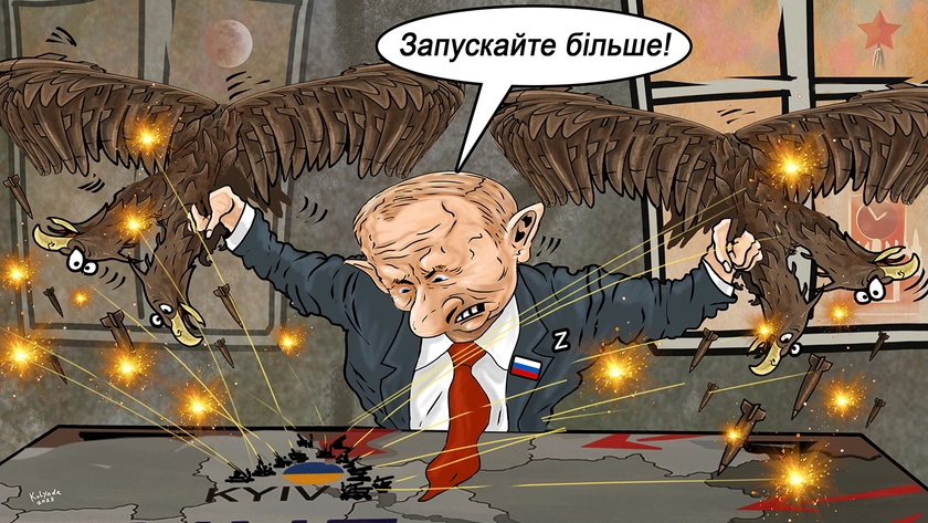 Оскаженілий кремлівський тиран в істериці через успіхи ППО України