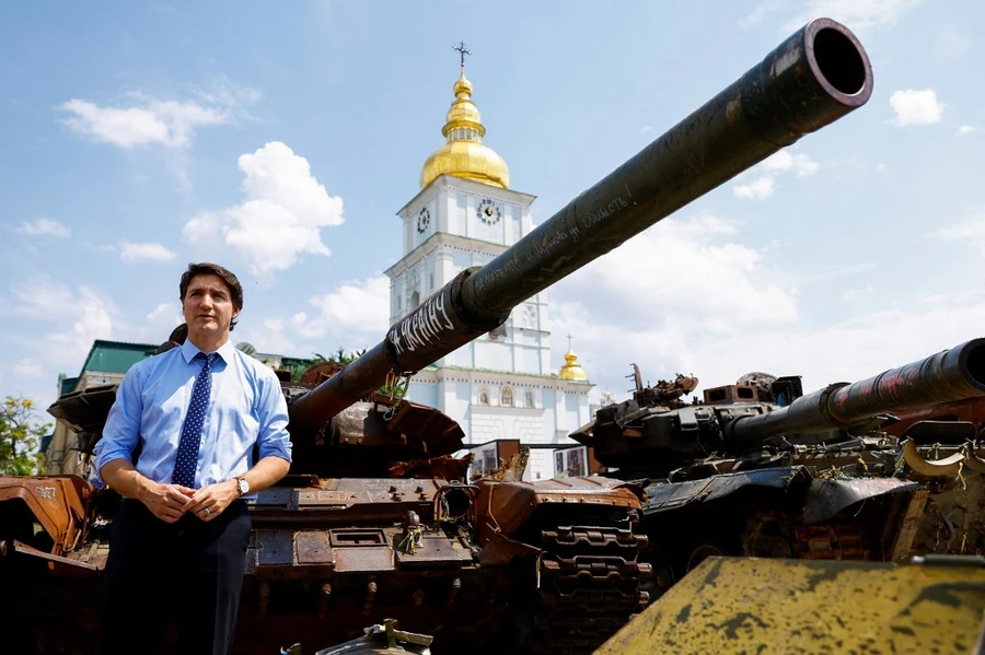 Canadian PM Justin Trudeau Visits Kyiv