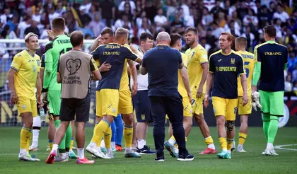 Ukraine Does Best to Gatecrash German Footballing Milestone Celebration