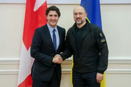 اعادة إعمار أوكرانيا أبرز نقاط محادثات رئيس الوزراء الأوكراني مع نظيره الكندي