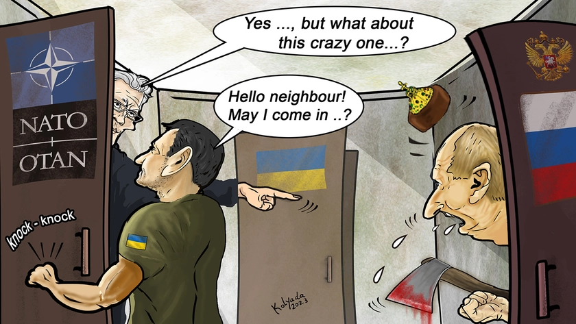 For Now, a Foot in NATO's Door, Until the Rasshist War Criminal Is Subdued