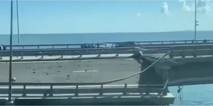 تفاصيل حادثة جسر كيرتش الرابط بين القرم المحتل والأراضي الروسية
