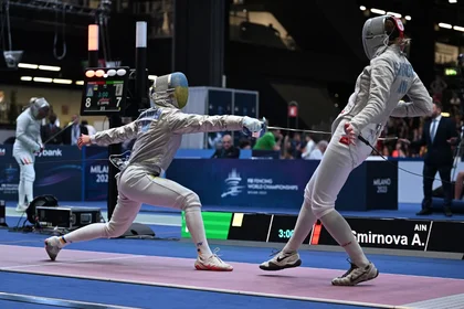 Ukrainian Fencer Kharlan Wins Historic Bout with Russian Opponent