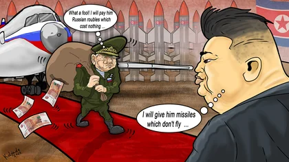 Russia's Shoigu Visits North Korean ally Seeking Military Assistance for his Ever-So Mighty Country.