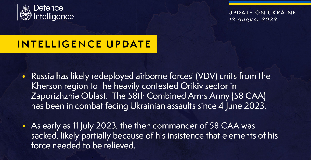 British Defence Intelligence Update Ukraine 12 August 2023   A2455cb567de67795537b0683fbebe97 