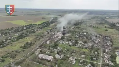Ukrainian Marines Release Footage of Urozhaine Village Liberation