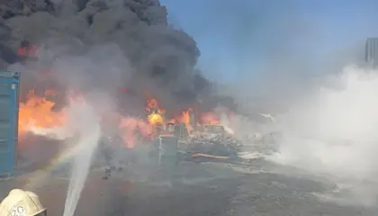 Massive Fire Breaks Out in Russian Black Sea Port of Novorossiysk