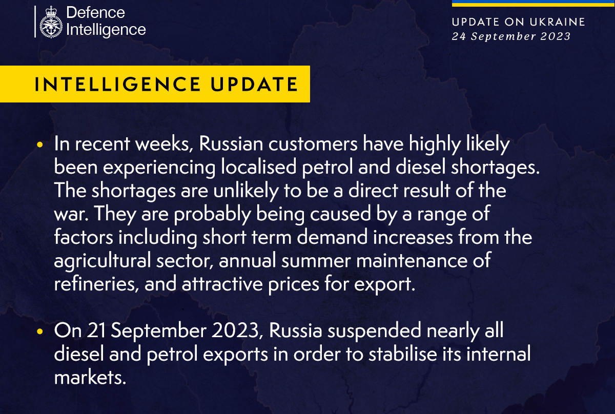 British Defence Intelligence Update Ukraine 24 September 2023   9e43131f1197efc021de33851bfe5824 