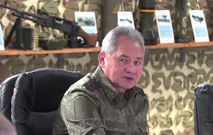 Russian Defence Minister Visits Ukraine Military Zone