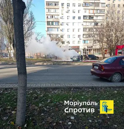У Маріуполі партизани "привітали" поліціянта з Днем поліції РФ: підірвали його автівку
