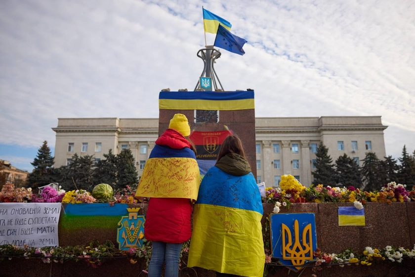 Anniversary of Liberation of Kherson: President Thanks Soldiers and Citizens