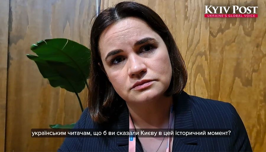 Лідерка білоруської опозиції Тихановська: немає вільної Білорусі без вільної України