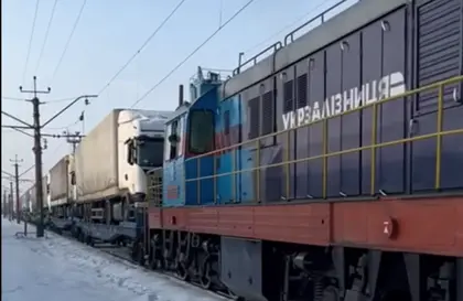 Ukraine Moves Trucks Over Polish Border by Train to Bypass Blockade