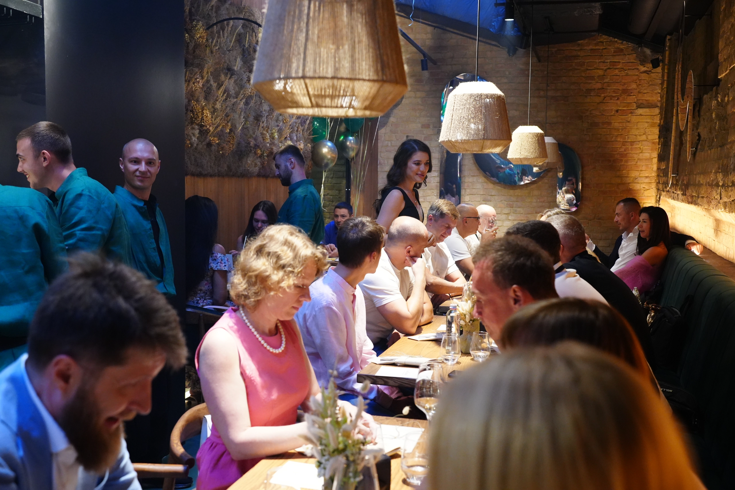 The second floor of the restaurant