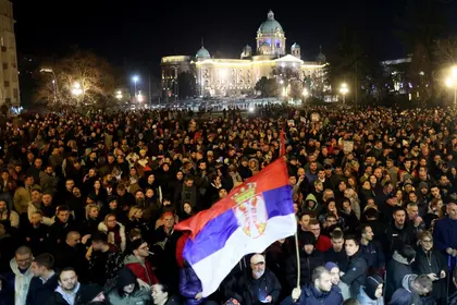 Russia Accuses West of Fomenting Trouble in Serbia