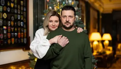 Zelenskys Greet Ukrainians on New Year's Eve