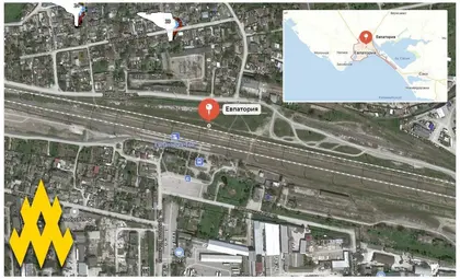 Кримські партизани зафіксували переправлення військової техніки на вокзалі в Євпаторії