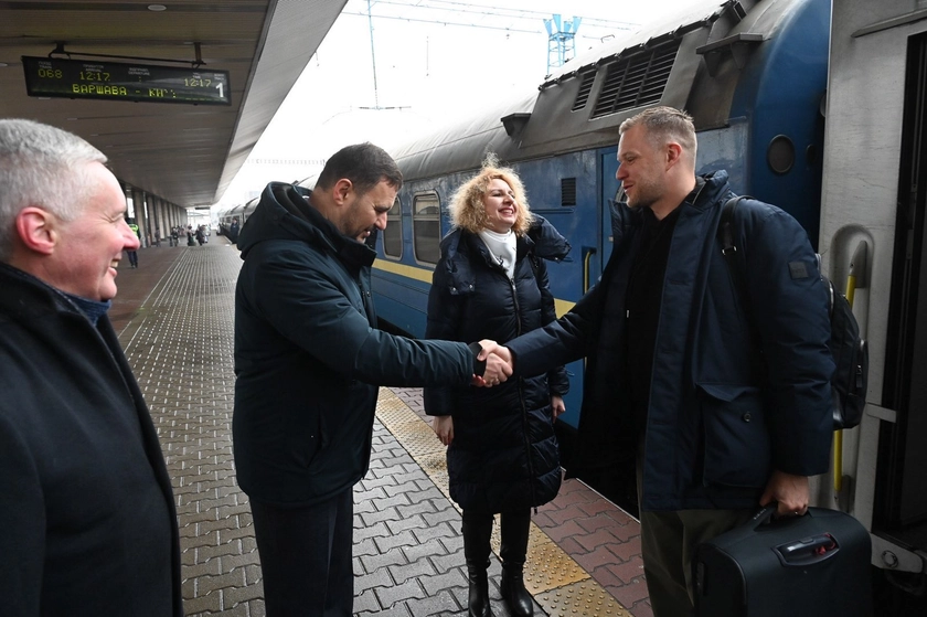 Lithuanian Foreign Minister Arrives in Kyiv