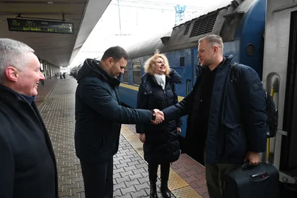 Lithuanian Foreign Minister Arrives in Kyiv