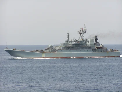 Ukraine-Built MAGURA V5 Naval Drones Sink Russian Assault Ship