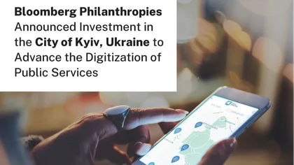 Bloomberg Philanthropies Announces Investment in Kyiv to Advance Digitization of Public Services