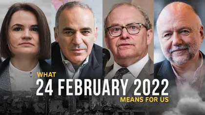 What 24 February 2022, Means for Us – Tsikhanouskaya, Kasparov, Aslund, Kurkov