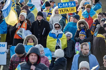 Ukraine Rallies Across Europe on War Anniversary