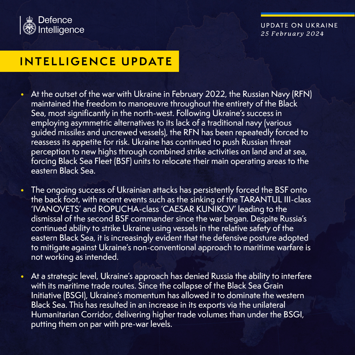 British Defence Intelligence Update Ukraine 25 February 2023   E532566277eb01bb3076be16db7f6013 