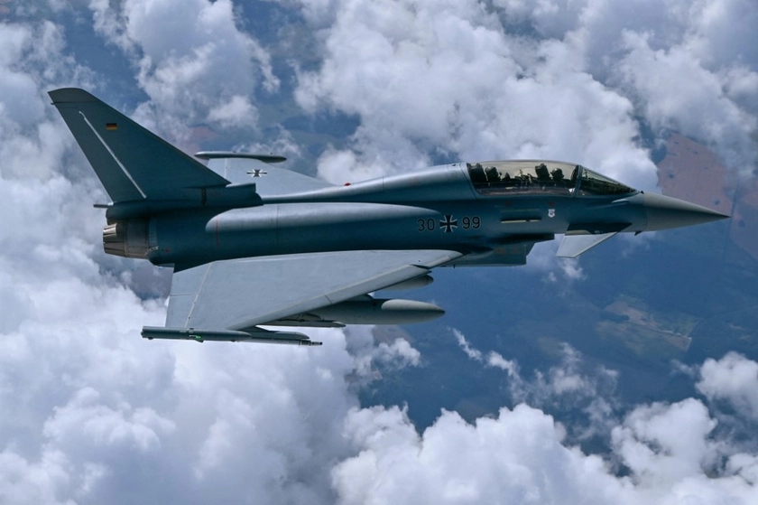 German Eurofighter Typhoons Escort Away Russian Spyplane Off Baltic Coast