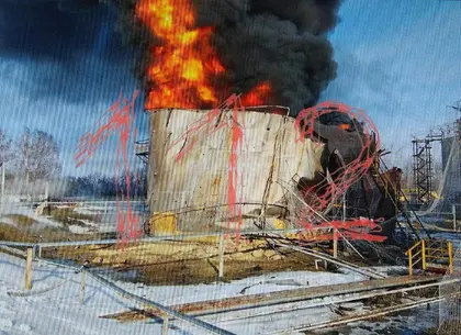 Дрони ГУР підпалили нафтобазу в Бєлгородській області - джерела
