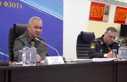 Shoigu Visits Crippled Black Sea Fleet Command in Crimea