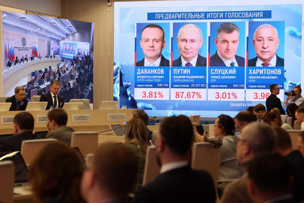 Russia Hails 'Record' Win for Putin in Vote With no Opposition
