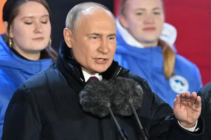 Putin Addresses Red Square Crowd After Election Win Blasted by West
