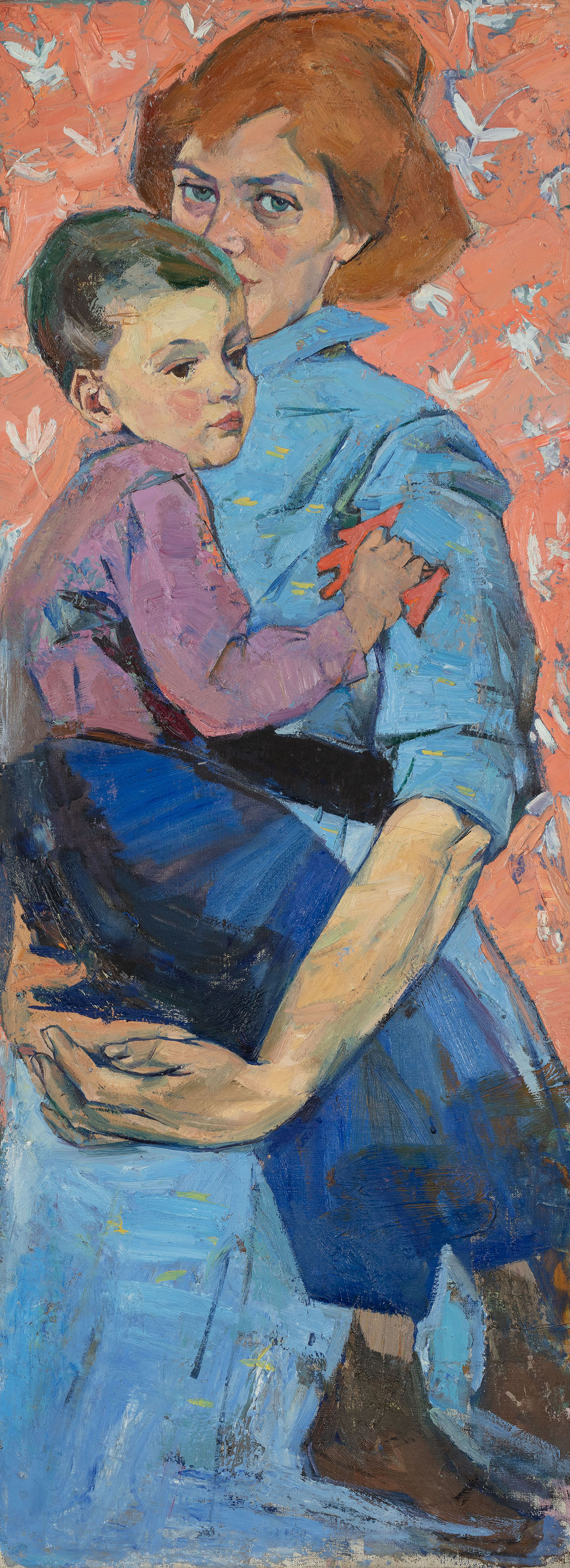 Автопортрет з сином. 1960 р. Зібрання Національного художнього музею України.