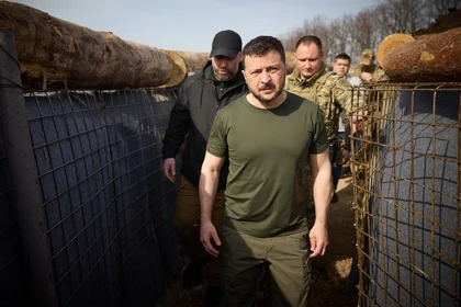 Ukraine at War Update for April 10: Zelensky Inspects Kharkiv Fortifications as New National Security Head Meets NATO Envoy