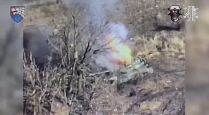 WATCH: Ukraine Reportedly Destroys Two Russian Tanks, Worth Millions, with FPV Drones