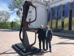 Seeing Love and Resurrection During Wartime: Mikhail Reva Unveils His New Sculpture in Odesa