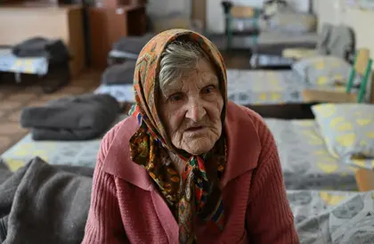 ‘I Walked and Walked’: Ukrainian Grandmother, 97, Flees Bombed Village