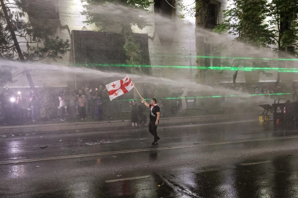 Georgian Police Crack Down on ‘Foreign Agent’ Bill Protesters