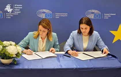 Belarusian Democratic Forces and European Parliament Sign Historic Cooperation Agreement