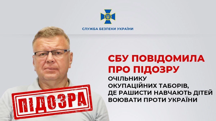 Оголошено підозру очільникові окупаційних таборів для дітей