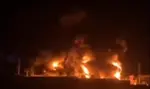 Дрони підпалили найбільший НПЗ у Калузькій області Росії